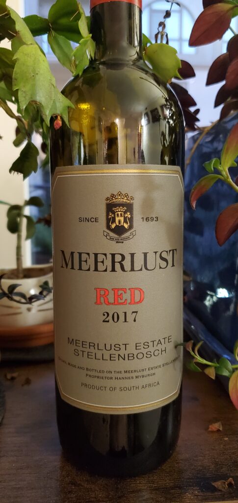 meerlust red blend south african red wine - the best