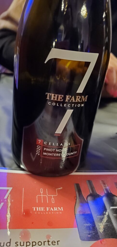 A wine bottle: 7 Cellars The Farm Pinot Noir