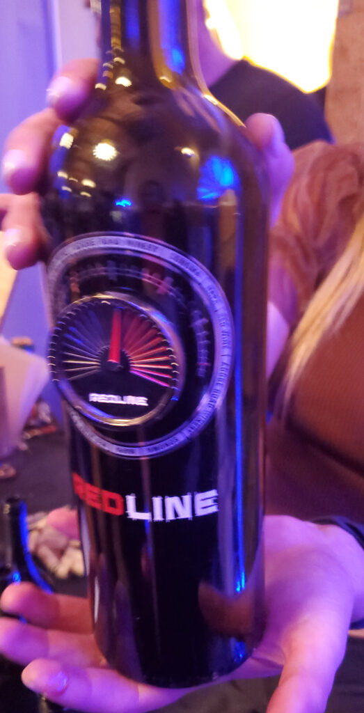 A wine bottle: Adobe Road RedLine Blend