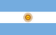 The flag of Argentina.