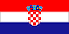 The flag of Croatia.