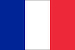 The flag of France.