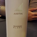 A wine bottle: Justin Sauvignon Blanc 2021 Central Coast