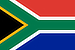 The flag of South Africa.