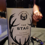 A wine bottle: The Stag St Huberts