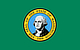 The state flag of Washington State.